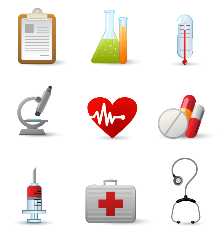 free vector Medical equipment icon vector